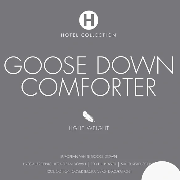 Hotel Collection Goose down comforter light weight queen